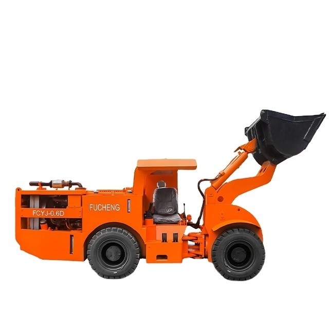 FUCHENG 0.6 m3 /0.75 yd3 Συνδεδεμένος LHD Diesel υπόγειος φορτωτής εξόρυξης για εξόρυξη